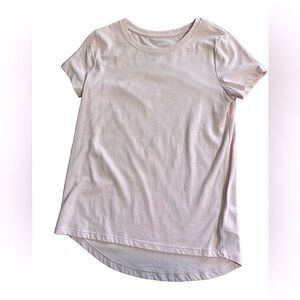 🌴 Old Navy Pale Pink/blush Basic Crewneck Tee Girls L(10-12)